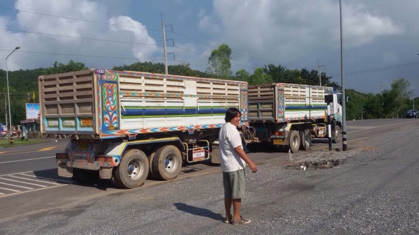 ขายดาว์นรถพ่วง Isuzu 360 รถได้ 10 เดือน ไมล์ 74,xxx กระบะเหล็กดัมพ์อู่ขอนแก่น