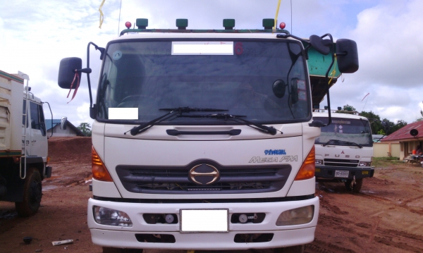 HINO MEGA 260 แรงม้า กระบะสามมิตรลอนเฉียง