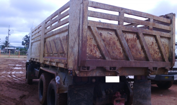 HINO MEGA 260 แรงม้า กระบะสามมิตรลอนเฉียง