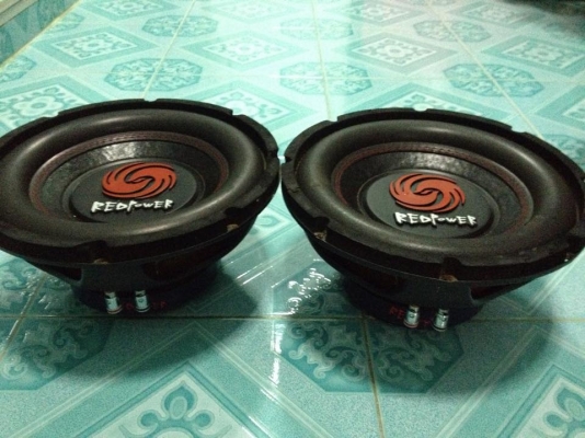 ซับ10นิ้ว redpower โครงปั้มว้อยคู่ มือสองสภาพสวยมากเดิมๆไม่เคยซ่อม ขายคู่ละ1250 บาท