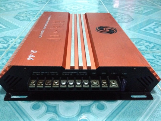 แอมป์4ch red power มือสองสภาพเดิมๆ ขับกลางแหลมเสียงดี ขาย1250 บาท