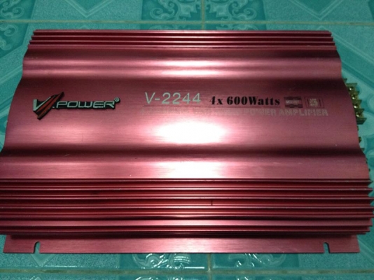 แอมป์4ch V power มือสองสภาพเดิมๆ ขับกลางแหลมเสียงดีมากขาย1450 บาท