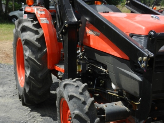 รถแทรคเตอร์KUBOTA 4508 DI ใบดัน ผาน6 คีบอ้อยใหม่ เล่มพร้อมโอน088-3705453