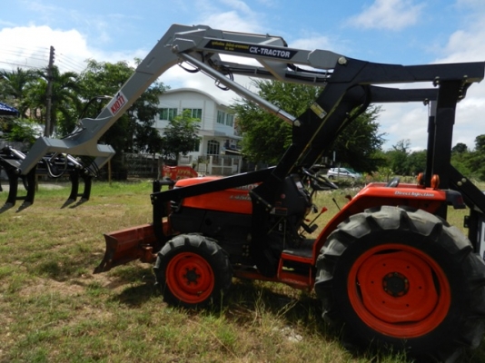 รถแทรคเตอร์KUBOTA 4508 DI ใบดัน ผาน6 คีบอ้อยใหม่ เล่มพร้อมโอน088-3705453
