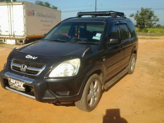 HONDA CRV ออโต้โฟวีล ปี2003 แก้สLPG หัวฉีด สีสวยเดิมบาง เล่มพร้อม