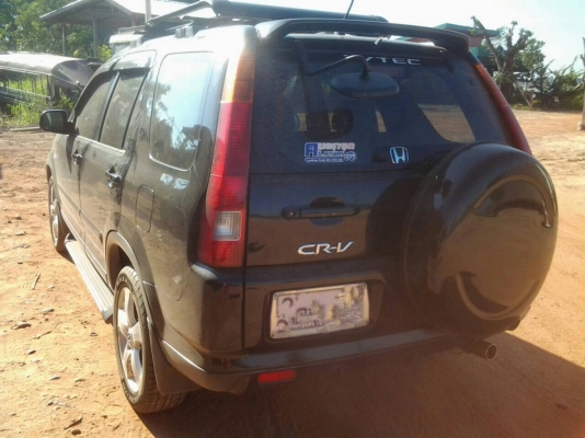 HONDA CRV ออโต้โฟวีล ปี2003 แก้สLPG หัวฉีด สีสวยเดิมบาง เล่มพร้อม