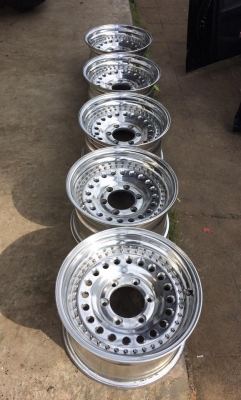 ล้อหยดน้ำ RAGUNA JAPAN 2 ชิ้นแท้ 15x8 ออฟ0 6รูกระบะ สวยมาก ประมูลจากญี่ปุ่น