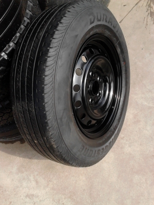 ล้อกะทะ 5 รู แบบ TOYOTA พร้อมยาง ขอบ 15 มี 1 ล้อ TEL.081-427-3941 ล้อกะทะ 5 รู แบบ TOYOTA พร้อมยาง ขอบ 15 มี 1 ล้อ TEL.081-427-3941