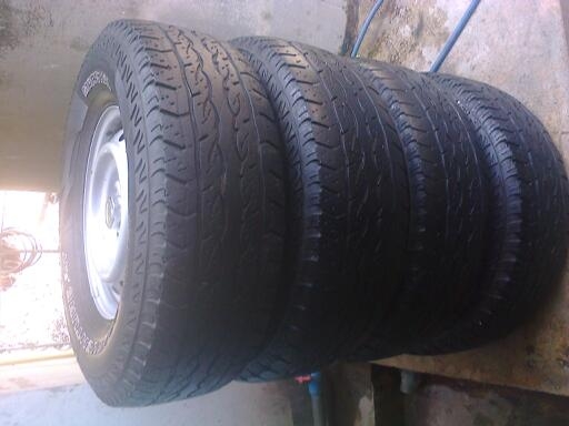 กะทะ166รูใหม่รัดยาง\%26575R16ATมาเชวปี11ฝากไว้4ล้อ6000บาททั้ง4ล้อ กะทะ166รูใหม่รัดยาง\%26575R16ATมาเชวปี11ฝากไว้4ล้อ6000บาททั้ง4ล้อ