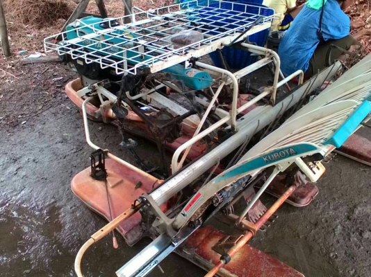 รถดำนา6แถวเดินตาม