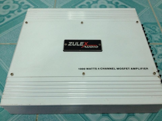แอมป์4ch ZULEX มือสองสภาพเดิมๆไม่เคยซ่อม เสียงดี ขับกลางแหลมจัดจ้านดี ขาย 1550 บาท