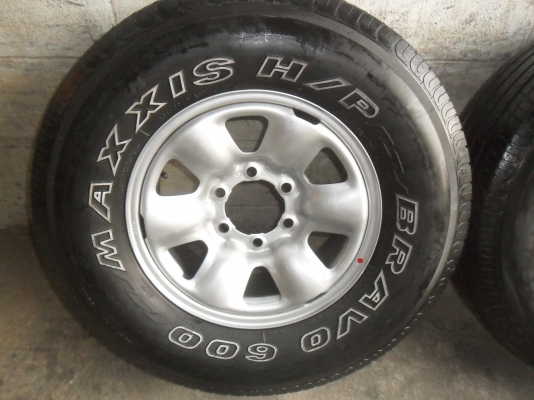 ล้อกะทะ 16นิ้ว 6รู พร้อมยาง 265/70R16ปี09 สวยๆ 4 ล้อ ราคา 6900 บาท ล้อกะทะ 16นิ้ว 6รู พร้อมยาง 265/70R16ปี09 สวยๆ 4 ล้อ ราคา 6900 บาท