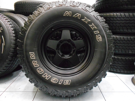 ขายล้อแม็ก Bradley 16&times;8.5ET-25 พร้อมยาง Maxxis 265/75/16 ปี 12/เทิร์นได้ ใส่ฟรี ส่งฟรีค่ะ