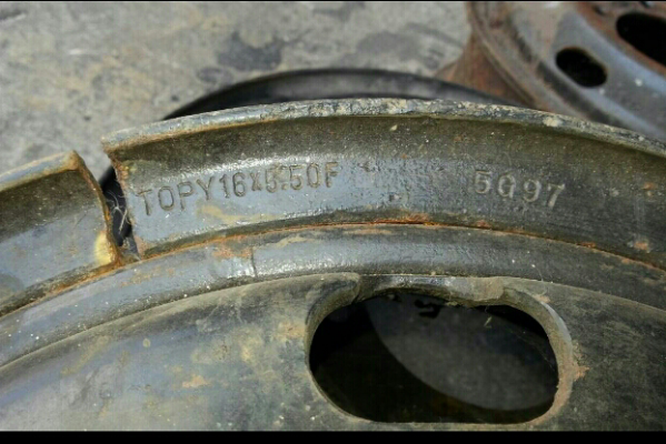 กะทะล้อ ขอบ16    6 รู ใส่ NKR  TOPY แท้ 4 วง