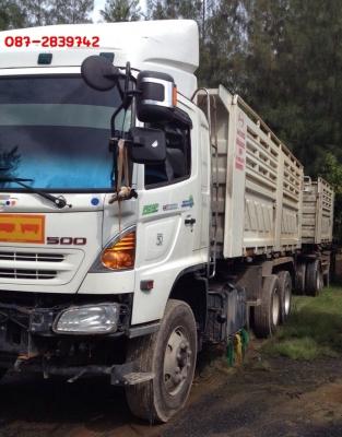 ขายดาวน์ HINO 380 แรงม้า  พ่วงแม่-ลูก 3 คาน