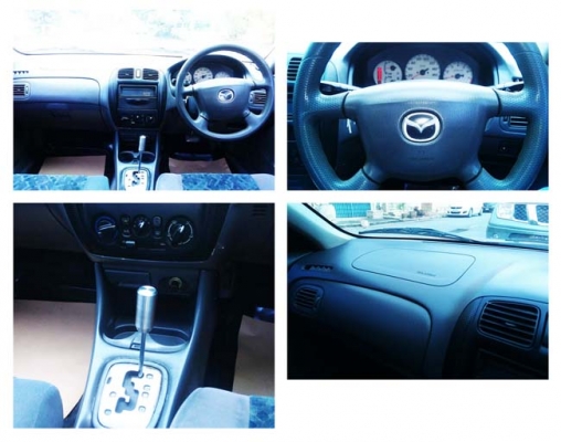 Mazda 323 Protege ปี 2000 เครื่อง 2.0 airbag 2 ใบ เกียร์ออโต้ Triptonic เครื่องดี เกียร์นิ่มนวล ช่วงล่างเงียบ แอร์เย็น ภายในเรียบร้อย กระจกไฟฟ้า ปรับข้างไฟฟ้า แม็กซ์ 15 แบตเตอรี่ใหม่เอี่ยม น้ำมันเกียร์เพิ่งเปลี่ยน ไม่มีปัญหาความร้อน รถขับมันส์ Mazda 323 Protege ปี 2000 เครื่อง 2.0 airbag 2 ใบ เกียร์ออโต้ Triptonic เครื่องดี เกียร์นิ่มนวล ช่วงล่างเงียบ แอร์เย็น ภายในเรียบร้อย กระจกไฟฟ้า ปรับข้างไฟฟ้า แม็กซ์ 15 แบตเตอรี่ใหม่เอี่ยม น้ำมันเกียร์เพิ่งเปลี่ยน ไม่มีปัญหาความร้อน รถขับมันส์