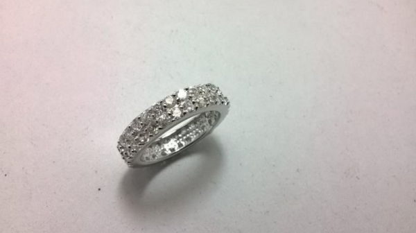 แหวนรอบนิ้วเงินฝังรัสเซีย