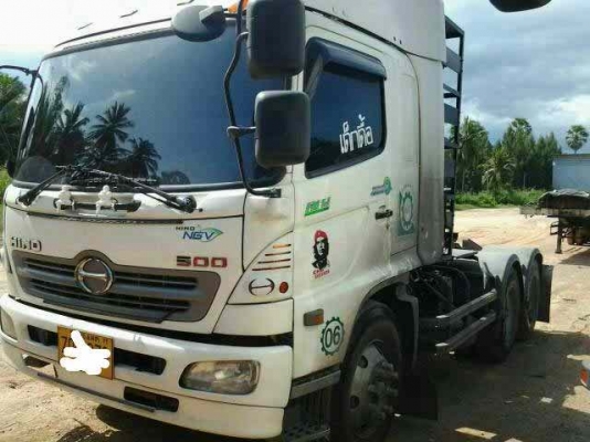 ขายรถหัวลาก 10 ล้อ 2 เพลา ติดแก๊ซ NGV 8 ถัง ยี่ห้อ HINO MEGA FM1J ซีรี่ 500/260 แรงม้า ปี 2554