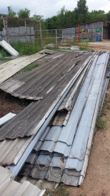 ขายโครงจั่วถักยาว6-9เมตรโลละ16 บาท แผ่นหลังคาเมทัลชีตยาว 8-10 เมตรสวยบ้างไม่สวยบ้างโลละ 16 บาทคัดได้แต่ตัดสั้นไม่ได้