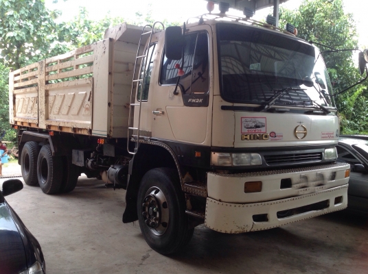 ขายรถบรรทุกสิบล้อดัมพ์ Hino 2K เครื่อง 260 แรง 2 เพลา กระบะดัมพ์สามมิตร มีระบบลากพ่ว ทะเบียนพร้อ