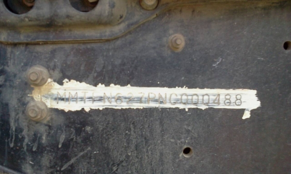 MITSUBISHI MMTFN627 (M6)260 แรงม้า 2 เพลาดัมพ์ กระบะสามมิตร มีระบบ