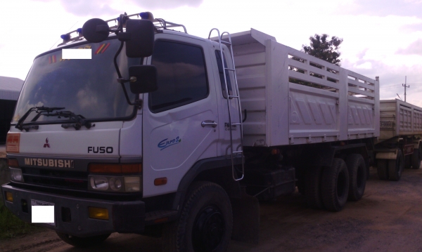 MITSUBISHI MMTFN627 (M6)260 แรงม้า 2 เพลาดัมพ์ กระบะสามมิตร มีระบบ