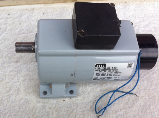 มอเตอร์เกียร์ทดขนาด 40 W.อัตราทด 50 ต่อ1 แบบ GTR ยี่ห้อ NUSSEI CORP จากญี่ปุ่น หมุนที่ 30 รอบต่อนาที แรงบิดเยอะ( 10 ตัว)