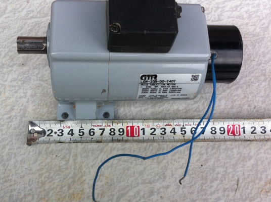 มอเตอร์เกียร์ทดขนาด 40 W.อัตราทด 50 ต่อ1 แบบ GTR ยี่ห้อ NUSSEI CORP จากญี่ปุ่น หมุนที่ 30 รอบต่อนาที แรงบิดเยอะ( 10 ตัว)