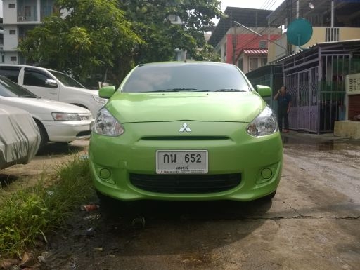 Mitsubishi Mirage ปลาย13 ตัว Top 5MT มือเดียววิ่ง 13,xxx กิโล รถสวยไม่มีชนหนักหน้า-หลังเดิมๆน้องๆป้ายแดง