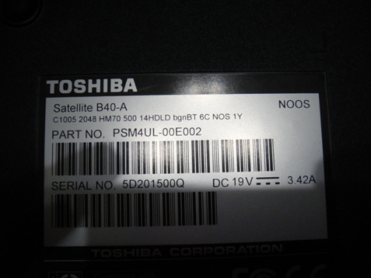 Note Book Toshiba satelite B40-A