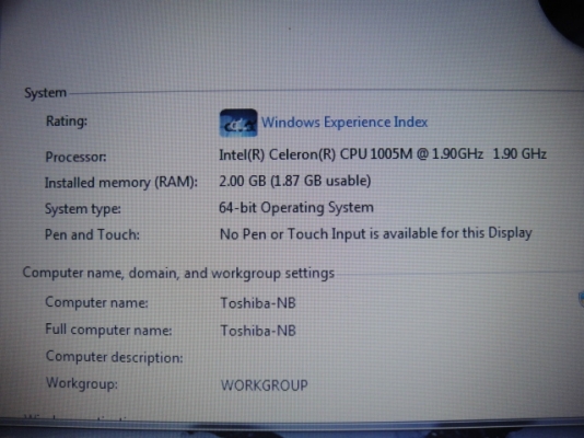 Note Book Toshiba satelite B40-A