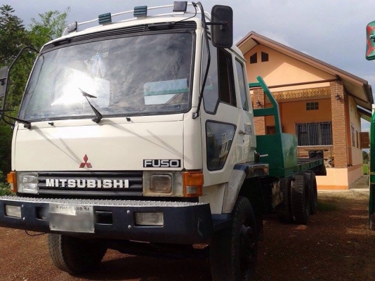 ขายรถสิบล้อเทเลอร์รถแบ็คโฮ Mitsubishi MA เครื่องเดิม 2 เพลา ทะเบียนพร้อม