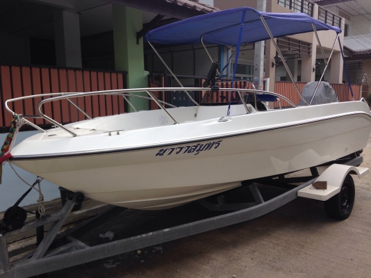 ขายเรือ 17. ฟุตเครื่อง mercury 90 hp saltwater