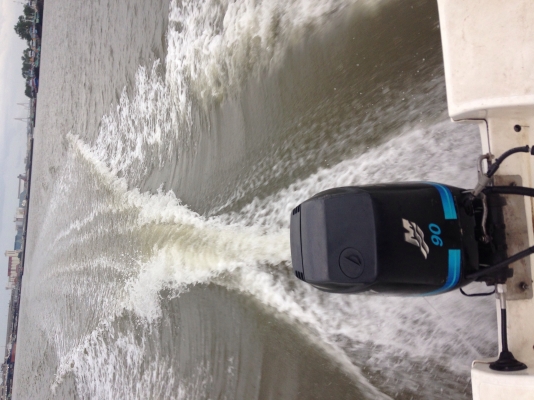 ขายเรือ 17. ฟุตเครื่อง mercury 90 hp saltwater