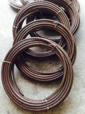 จำหน่าย ลวดสลิง เครน เฮี้ยบ ปั่นจั่น ก่อสร้าง และอื่น ลวดสลิงเกรดA ขนาด8-32mm ลวดเกรียว 6x19 6x37 เกรียวมีเซอร์ 6x29 6x36 คุณภาพดีเยี่ยม ราคาส่ง สอบถามโทร 080-6135462