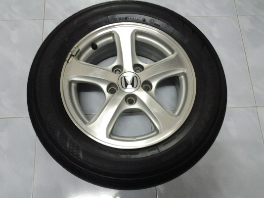 ขายแม็กซ์CIVIC พร้อมยาง BRIDGESTONE 195/65/15" ปี14ดอกเต็ม