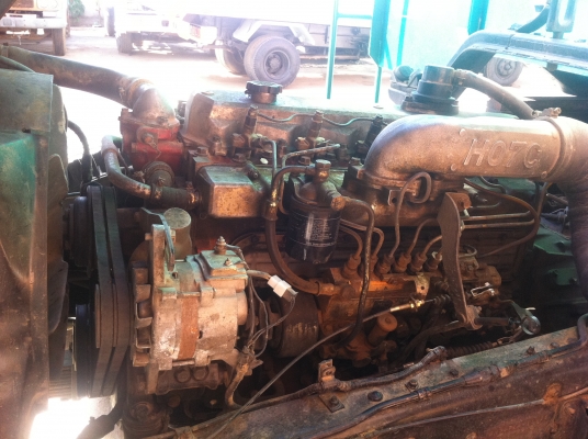 HINO FM18 ตัวรถ FM187LA-13533 คัสซีสวย เครื่องยนต์ HO7C-E68896 -180 แรงม้า กระบะอลูมิเนียมใหม่ ยาง เต็ม