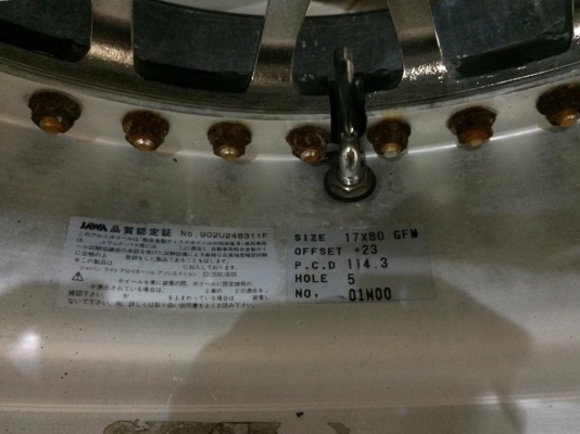 ขายล้อ STICH GULF 3 ชิ้นแท้โครม 17x8 ออฟ23 5/114.3 ประมูลจากญี่ปุ่น