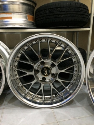 ขายล้อ STICH GULF 3 ชิ้นแท้โครม 17x8 ออฟ23 5/114.3 ประมูลจากญี่ปุ่น