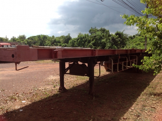 ขายหางพื้นเรียบ 3 เพลา ยาว 12 เมตร สภาพพร้อมใช้งาน ทะเบียนพร้อมโอน