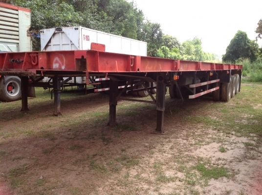 ขายหางพื้นเรียบ 3 เพลา ยาว 12 เมตร สภาพพร้อมใช้งาน ทะเบียนพร้อมโอน