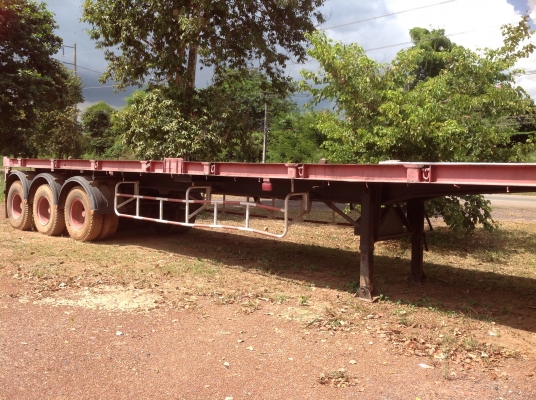 ขายหางพื้นเรียบ 3 เพลา ยาว 12 เมตร สภาพพร้อมใช้งาน ทะเบียนพร้อมโอน