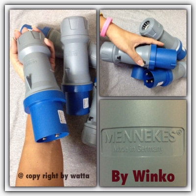 ขาย ปลั๊กอุสาหกรรม 220V, 63A, 3P+E เยอรมัน จำนวน 4 ตัว