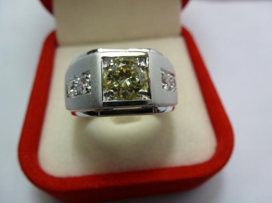 แหวนเงินเพชรโมอิส