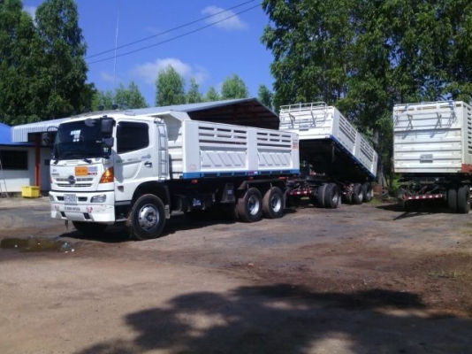 ขายรถบรรทุก 22 ล้อ พ่วงแม่-ลูกดั๊มพ์ ยี่ห้อ HINO MEGA FM1A KKM 330 แรงม้า ปี 2554 ( เจ้าของขายเอง  ไม่รับนายหน้า )