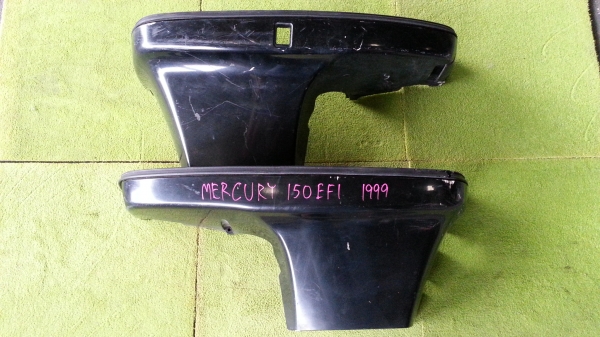 ขายท่อนหางกลาง ครอบข้าง  ปากกา และชุดทิมไฟฟ้า MERCURY 150 EFI ปี 1999