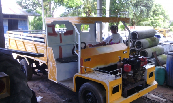 อีแต๋น ต่อใหม่ เกียร์โฟว์วิน พร้อมเครื่องคูโบต้า 16 แรง