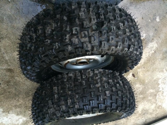 ขายล้อขอบ12 พร้อมยางลุย 1คู่  ดูของพระราม2