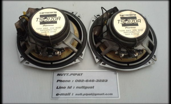 ลำโพง Pioneer TS-J170A แกนร่วมสองทาง มือสองญี่ปุ่น