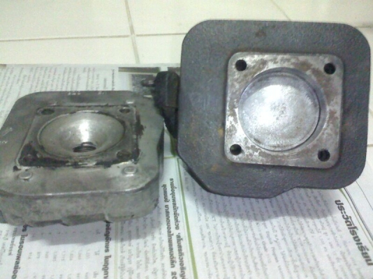 ขายเสื้อสูบตั้งป๊อบ+ฝา+ลูก ลูกวัดได้ 48 มิลลิเมตร